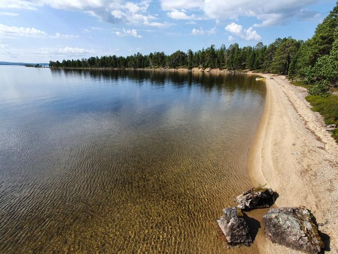 The sandy islands were in a small minority, but well worth paddling for