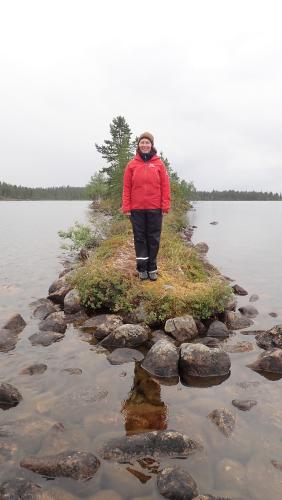 This long and narrow outcrop is an esker, probably formed from depostis of a sub-glacial stream