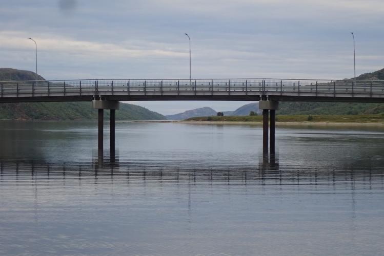 Sandnes bridge (Sandnesbrua) - the finish line of the paddle